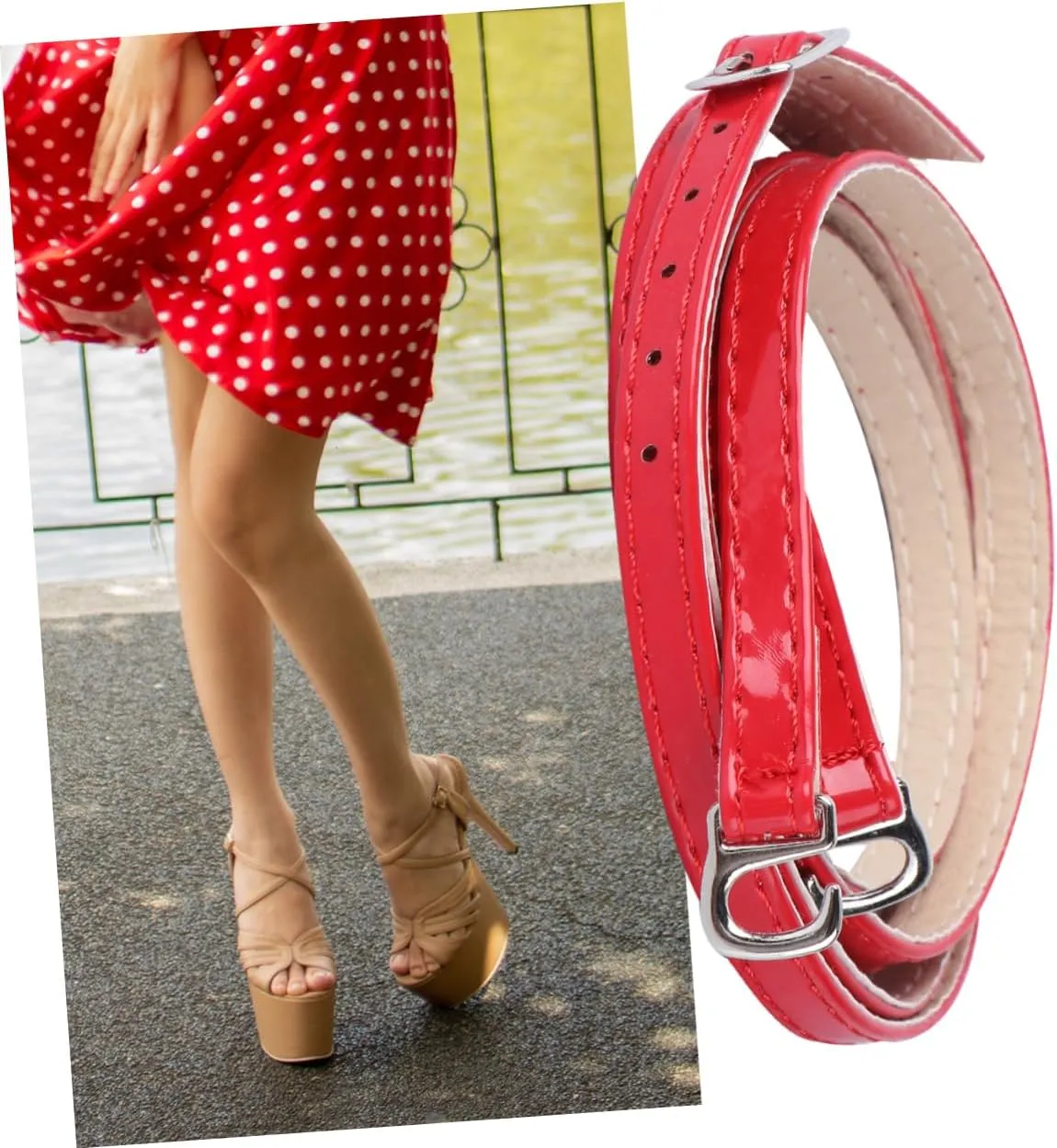 1pair Cross High Heel Straps Exercise Shoes for Women Leather Laces Heels Wide Leather Shoe Laces
