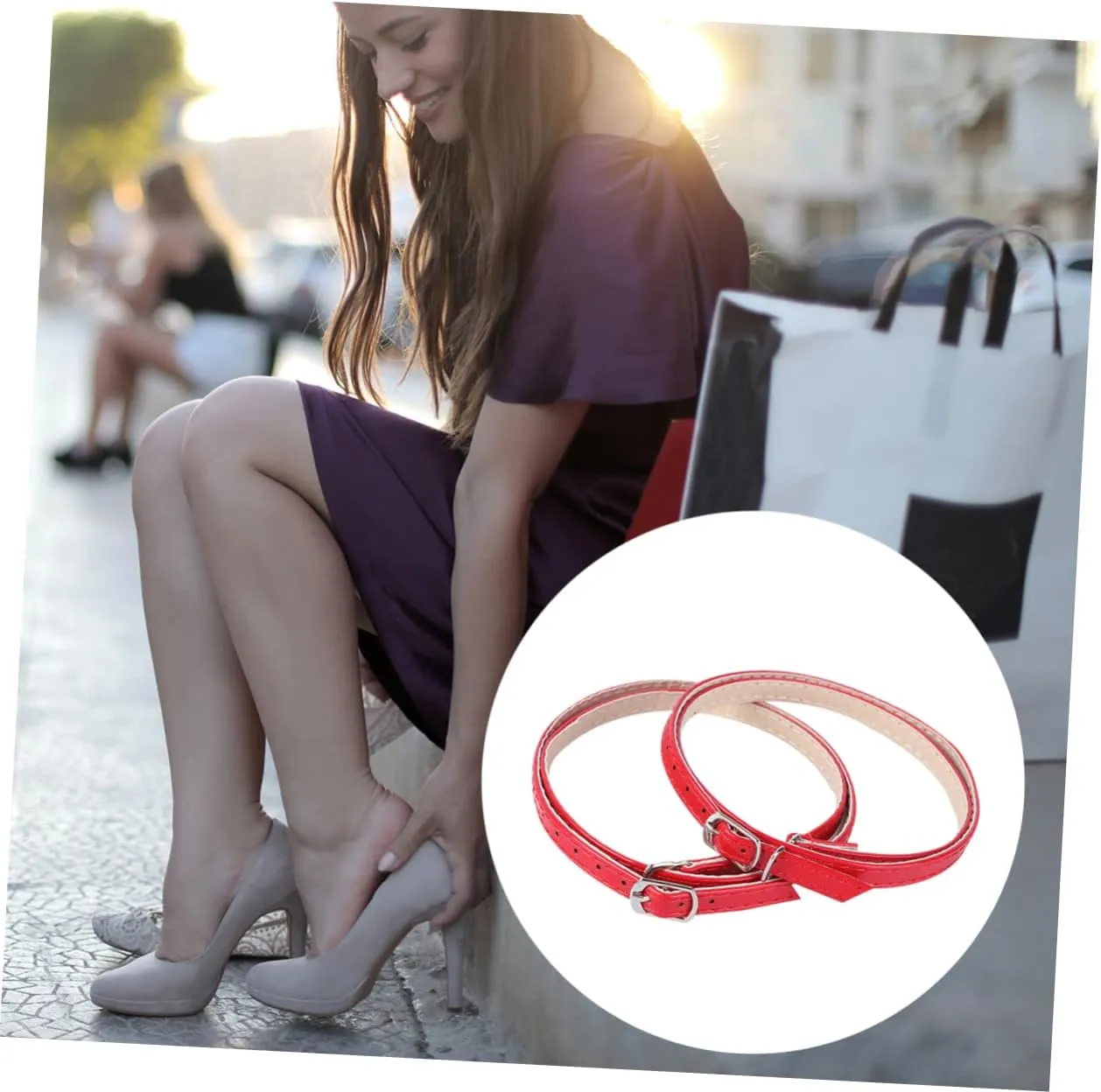 1pair Cross High Heel Straps Exercise Shoes for Women Leather Laces Heels Wide Leather Shoe Laces