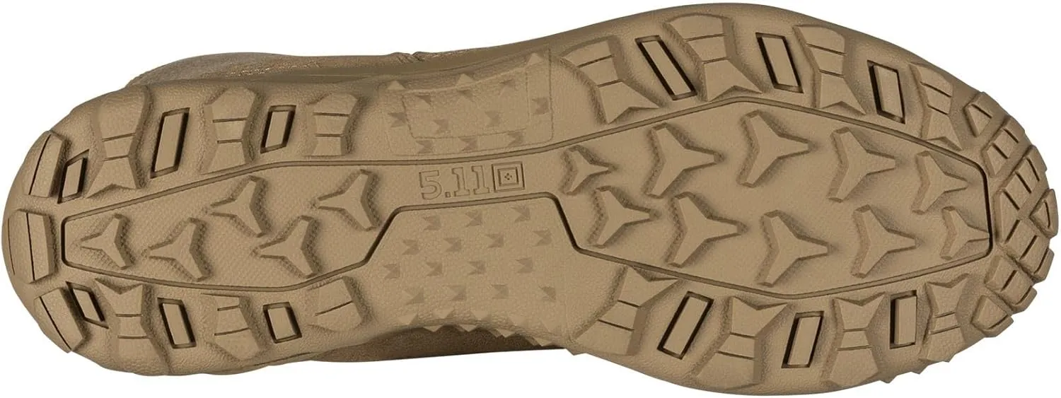 5.11 Tactical Men's 8-Inch Boots with Side Zipper, All Terrain A/T ARID Boot, Coyote Brown, Style 12438ABR