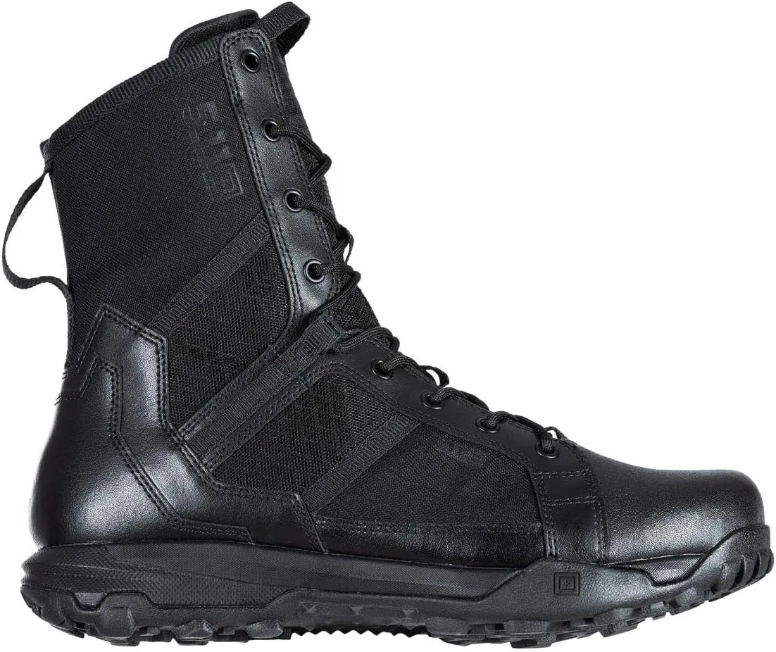 5.11 Tactical Men’s A/T All-Terrain 8-Inch Side Zip Boots, Full-Length Side Zipper, Slip Resistant, Style 12431