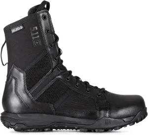 5.11 Tactical Men's A/T Waterproof Boots, 8", Full Side Zipper, All Terrain, Black, Style 12444ABR