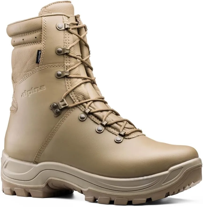 Alpina ARPENAZ Premium Men's Leather Boots - Mid Calf Waterproof Shoes with Sympatex Breathable Membrane and Vibram All Weather Grip Vibram Made in Europe