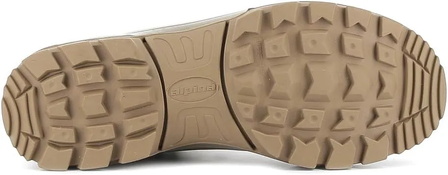 Alpina ARPENAZ Premium Men's Leather Boots - Mid Calf Waterproof Shoes with Sympatex Breathable Membrane and Vibram All Weather Grip Vibram Made in Europe