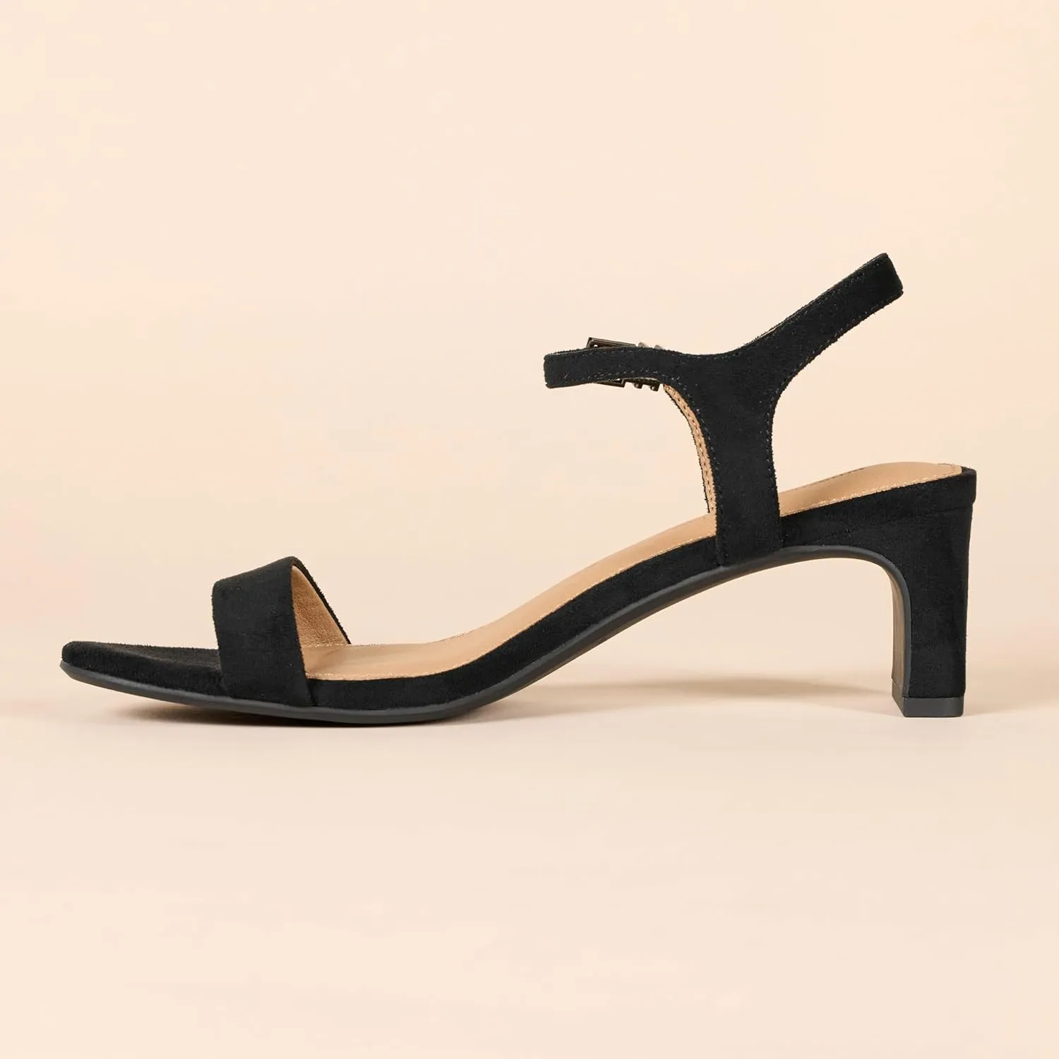 Amazon Essentials Women's Ankle Strap Low Heel