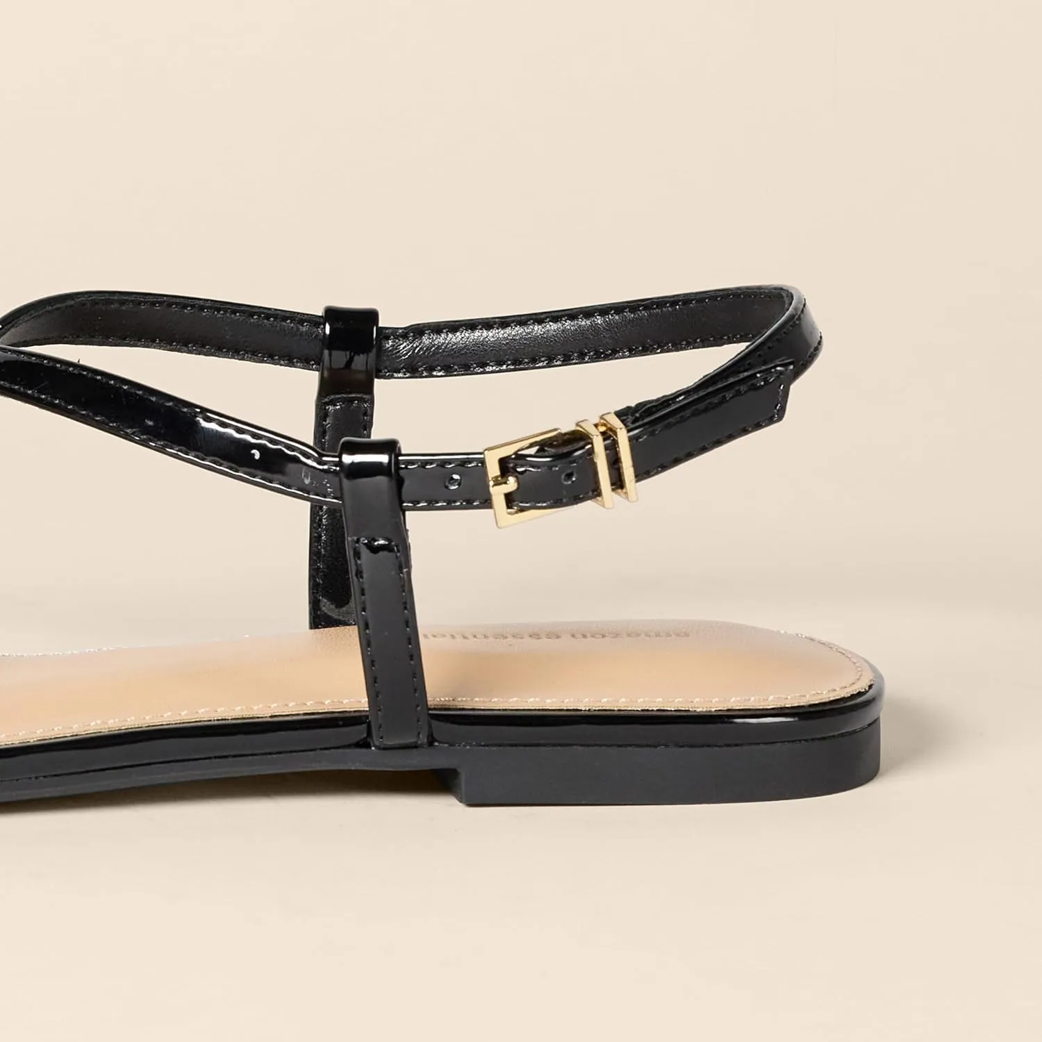 Amazon Essentials Women's Flat Strap Sandals