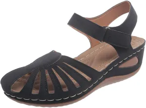 AMDBEL Orthopedic Sandals for Women,Sandals for Women Dressy Summer Closed Toe Breathable Sandals with Arch Support Shoes