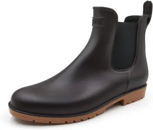 Amoji Unisex Ankle Chelsea Rain Short Rubber Boots 919