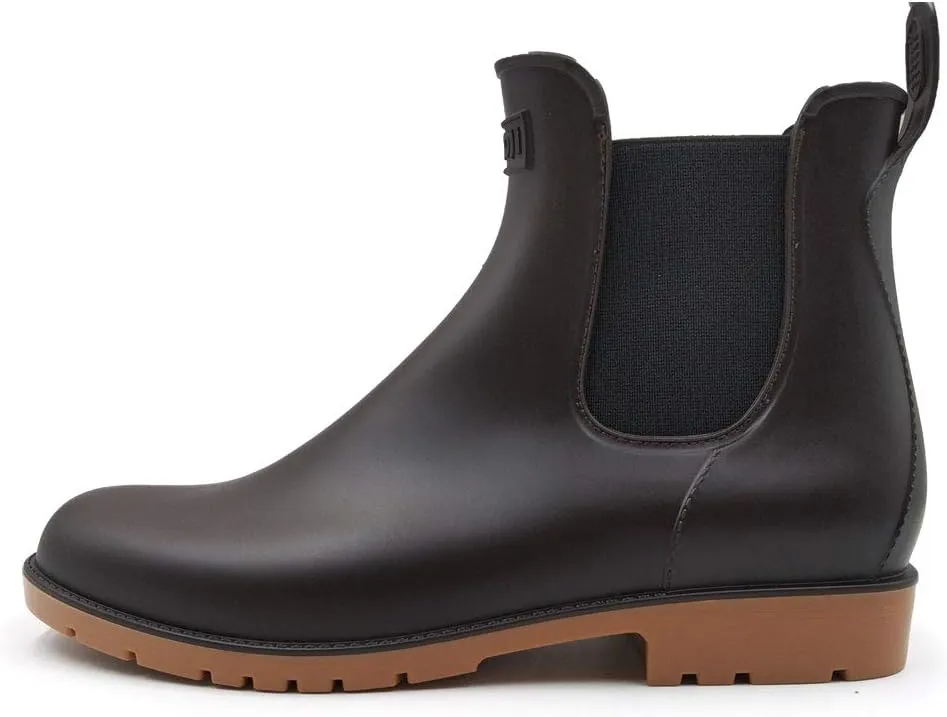 Amoji Unisex Ankle Chelsea Rain Short Rubber Boots 919