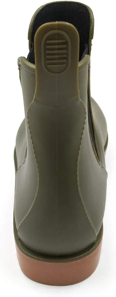 Amoji Unisex Ankle Chelsea Rain Short Rubber Boots 919