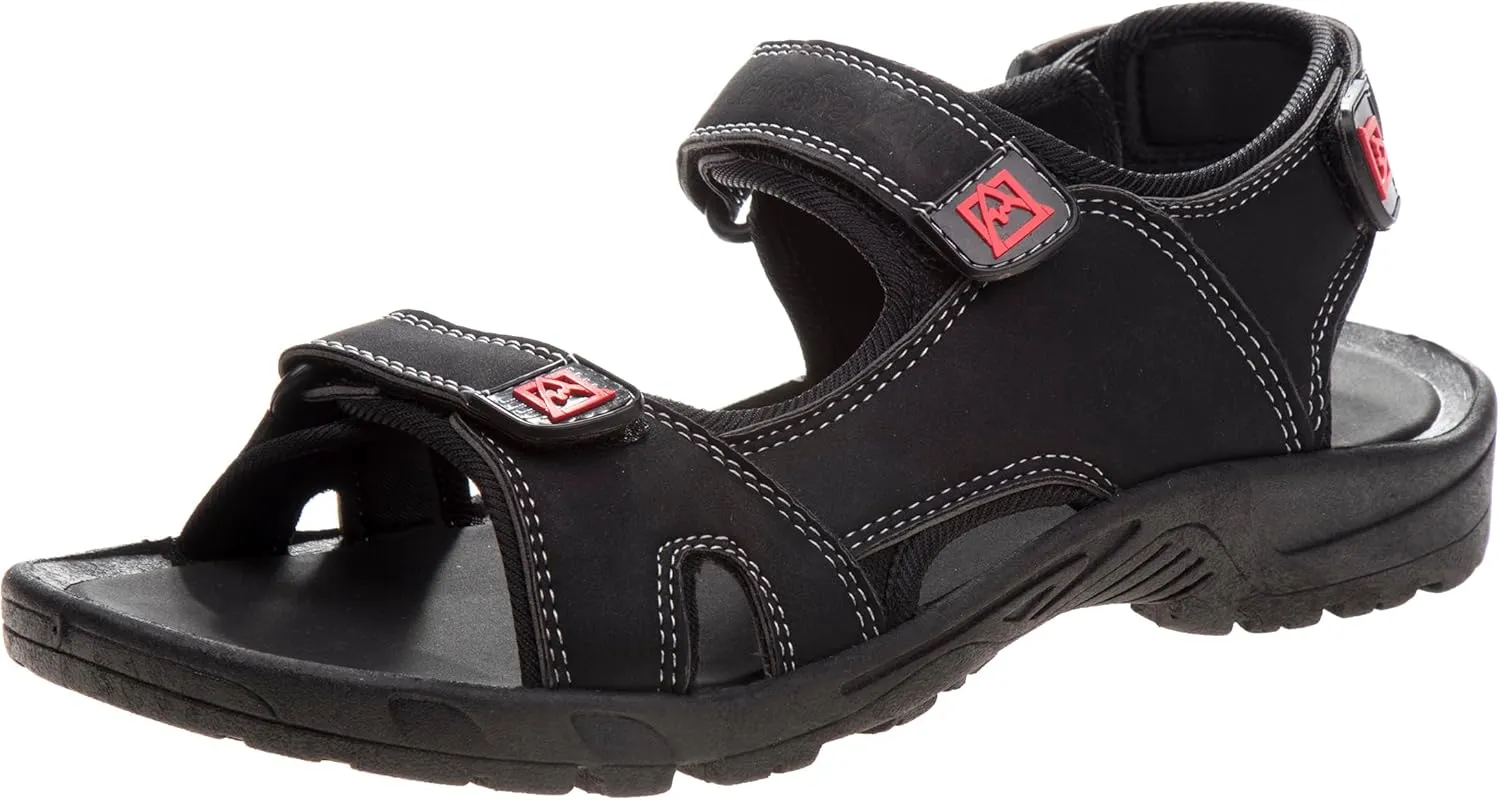 Avalanche Men's Open Toe Strap Adjustable Waterproof Fisherman Sandal Summer Beach Water Shoe