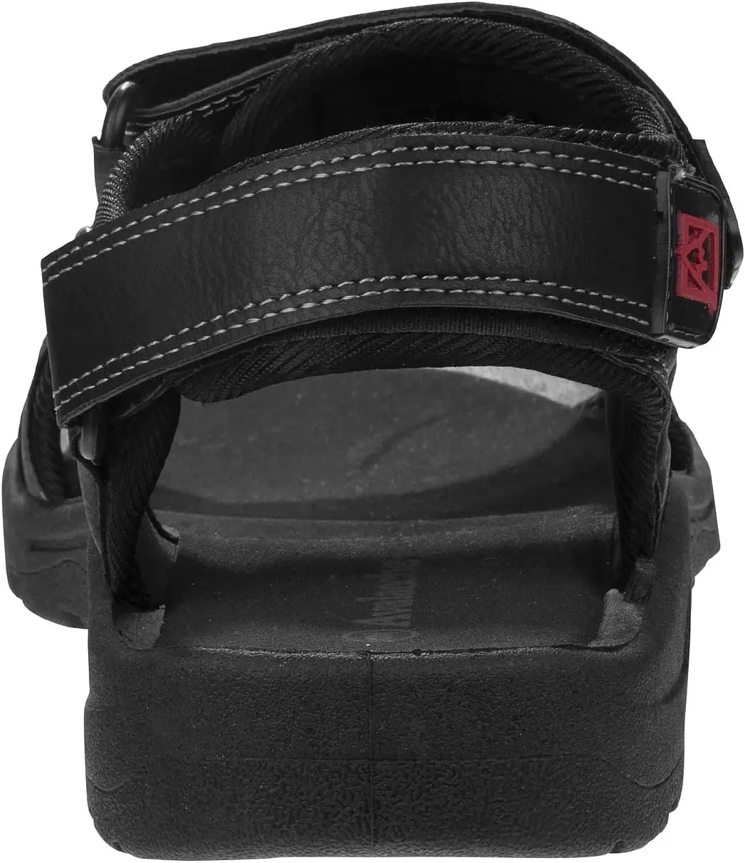 Avalanche Men's Open Toe Strap Adjustable Waterproof Fisherman Sandal Summer Beach Water Shoe