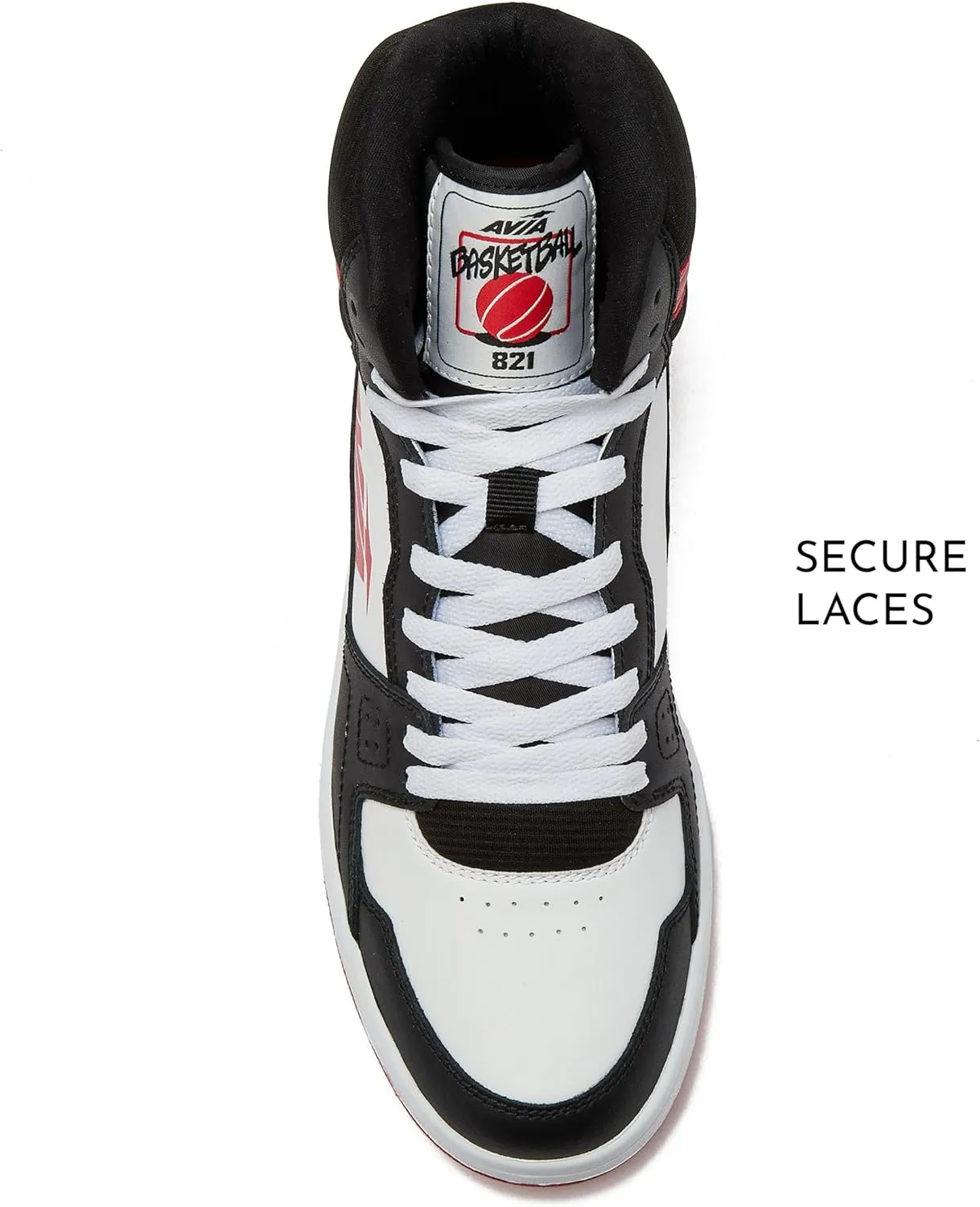 Avia 821 High Top Sneakers for Men, Indoor or Outdoor Mens Basketball Shoes, Size 7 to 16 Retro High Top Shoes Men or Women