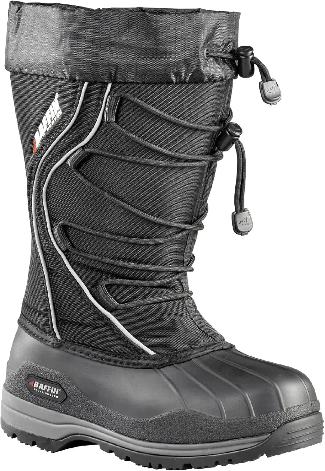 Baffin Icefield,Women's Boots, Low-Calf Height, Available in Black & White color, for Snow-covered Frozen terrains, Snowshoe Compatible