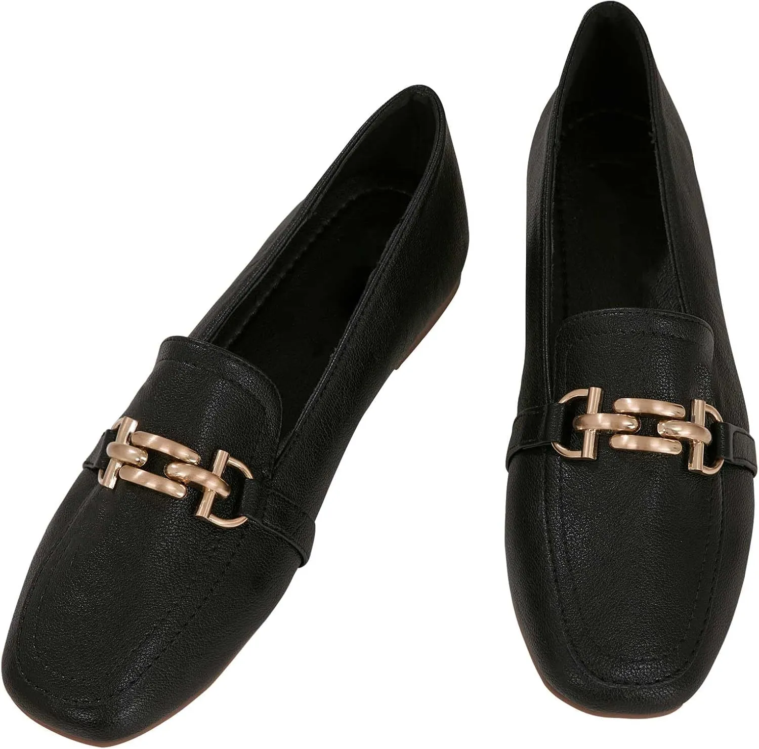 baobeijiadao Womens Loafers Slip On Penny Loafers Low Heel Comfortable Flats Shoes for Women Work Office