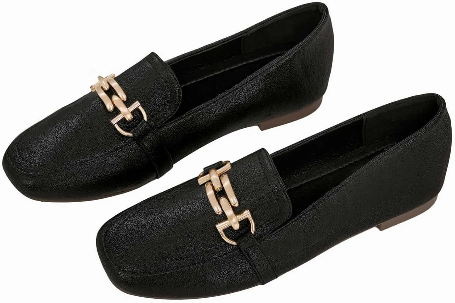 baobeijiadao Womens Loafers Slip On Penny Loafers Low Heel Comfortable Flats Shoes for Women Work Office