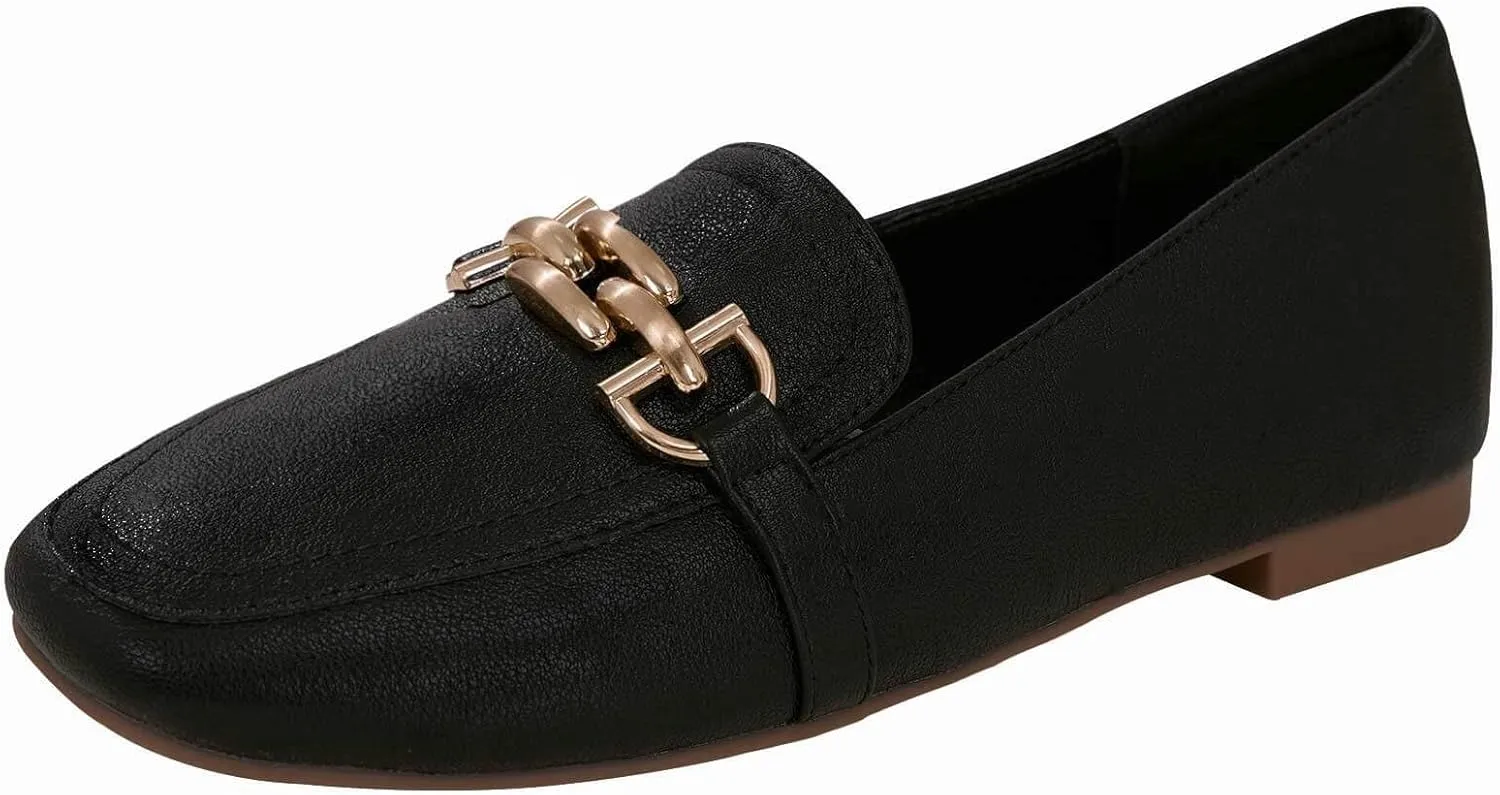 baobeijiadao Womens Loafers Slip On Penny Loafers Low Heel Comfortable Flats Shoes for Women Work Office