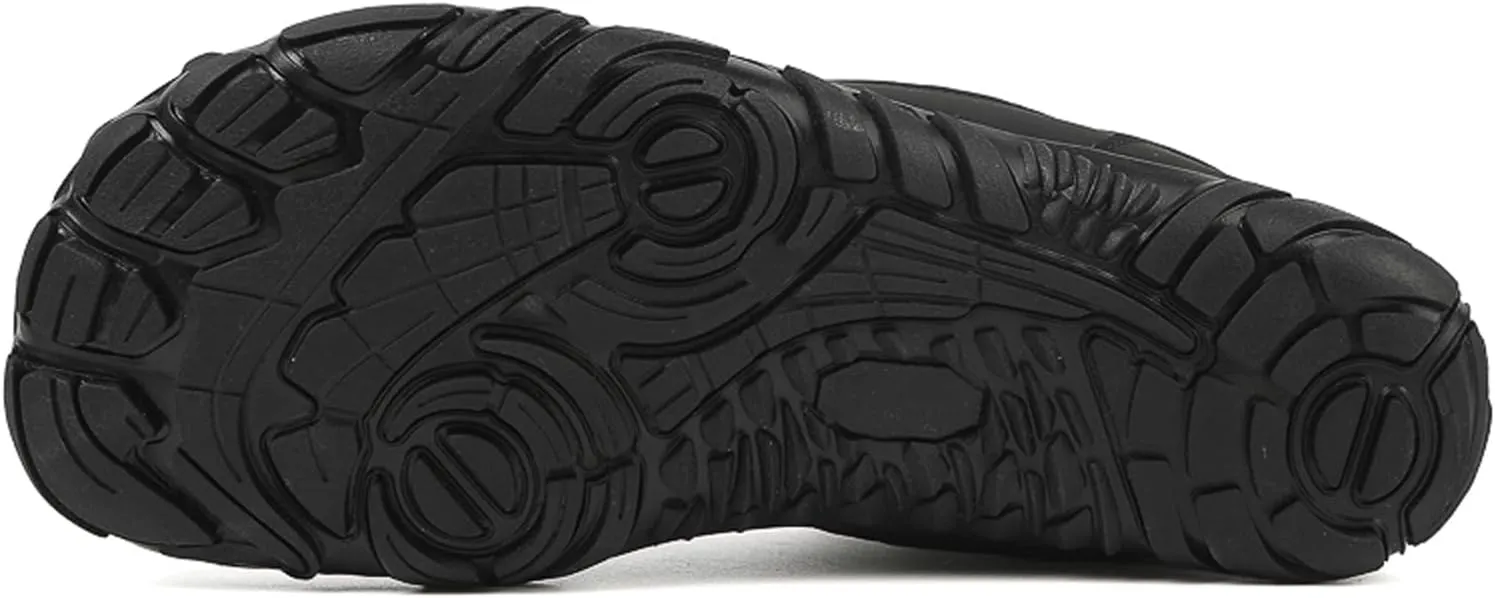 Barefoot Shoes Fur Lined Winter Mens Wide Toe Box Trail Runner Women Zero Drop Sole High top Walking Shoes Minimalist Outdoor Hiking Trekking Boots Sneakers