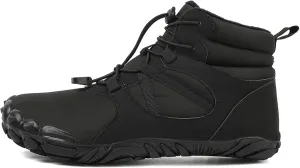 Barefoot Shoes Fur Lined Winter Mens Wide Toe Box Trail Runner Women Zero Drop Sole High top Walking Shoes Minimalist Outdoor Hiking Trekking Boots Sneakers