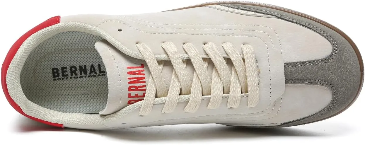 Bernal Men's Fashion Sneakers Low Top Walking Travel Shoes Daily Comfortable Casual Lace-up Tennis Sneakers Gymnastics Skate Court Shoes