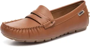 Bernal Women Penny Loafers Casual Comfortable Slip On Flat Shoes Driving Loafers Work Walking Shoes