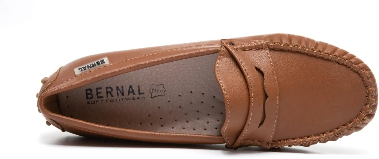 Bernal Women Penny Loafers Casual Comfortable Slip On Flat Shoes Driving Loafers Work Walking Shoes