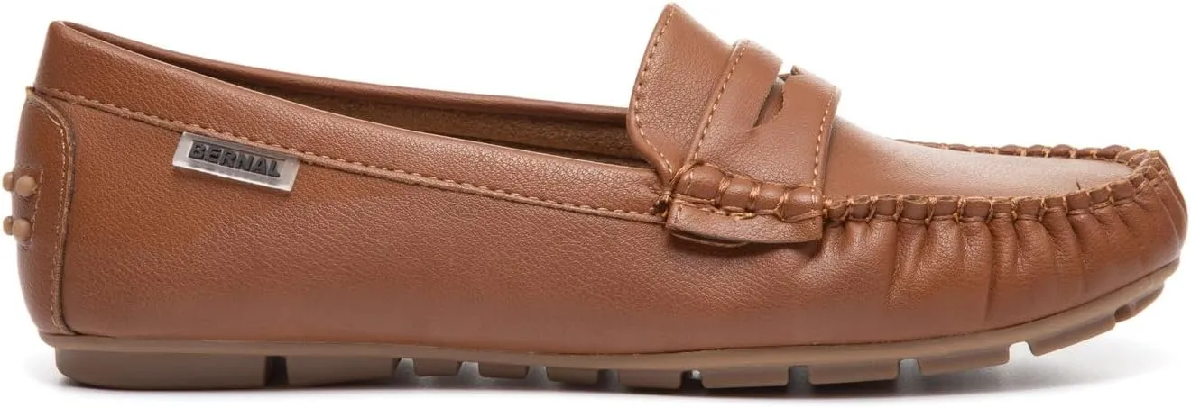 Bernal Women Penny Loafers Casual Comfortable Slip On Flat Shoes Driving Loafers Work Walking Shoes
