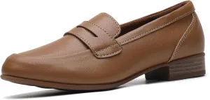 Black Women's Loafers & Slip-ons Flats Penny Round Toe Non-Slip Classic Business Casual Comfortable Dressy Office Work Slip On Shoes