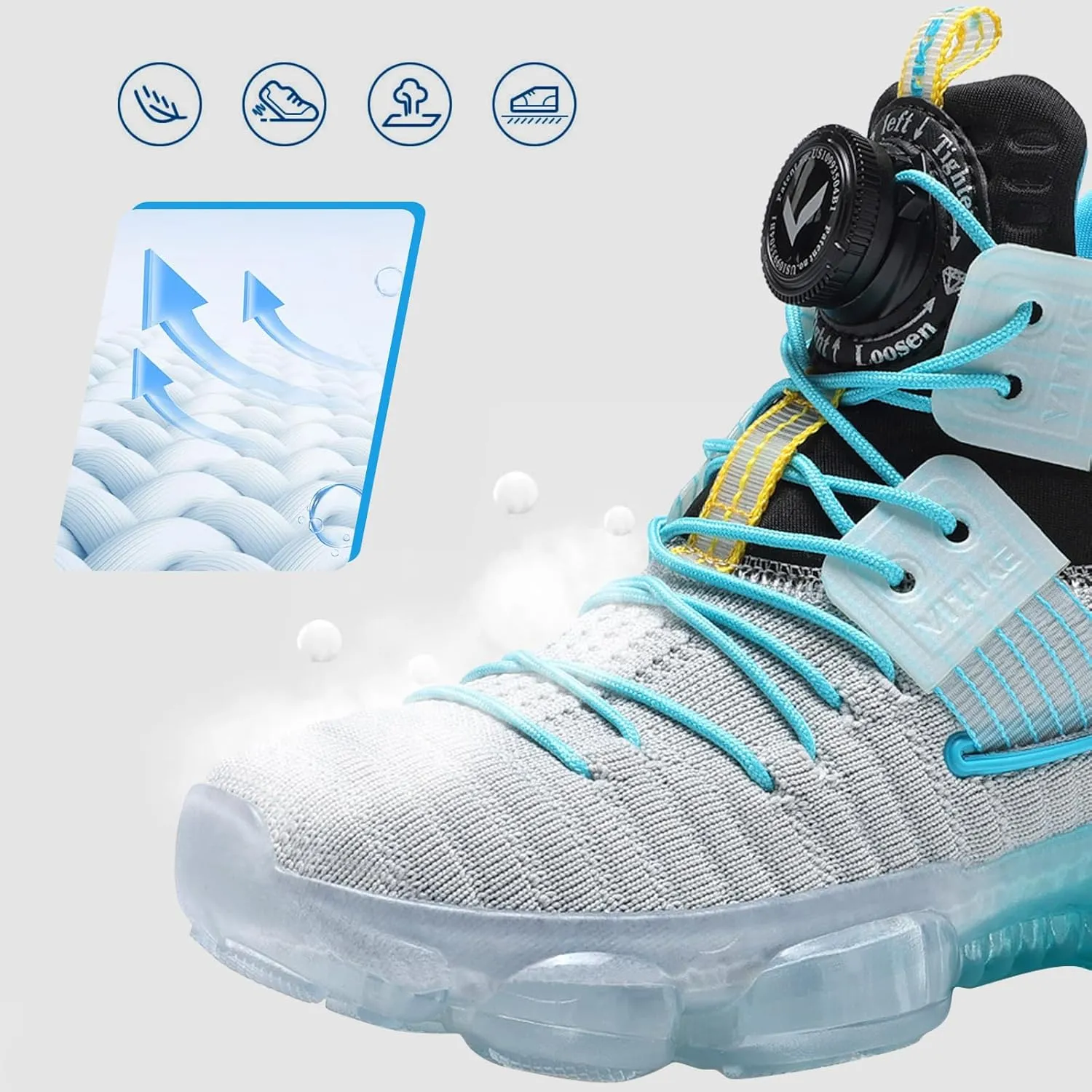 Boys Girls Sneakers Lightweight Tennis Running Walking Athletic Sports Casual Shoes