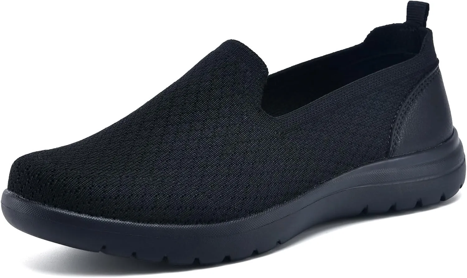 Buyrew Loafers for Women Comfort Slip On Walking Shoes Knit Dressy Comfortable Business Casual Work Flats