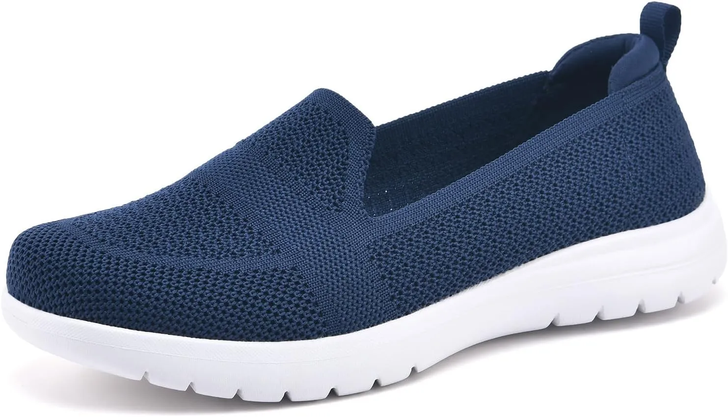 Buyrew Loafers for Women Comfort Slip On Walking Shoes Knit Dressy Comfortable Business Casual Work Flats