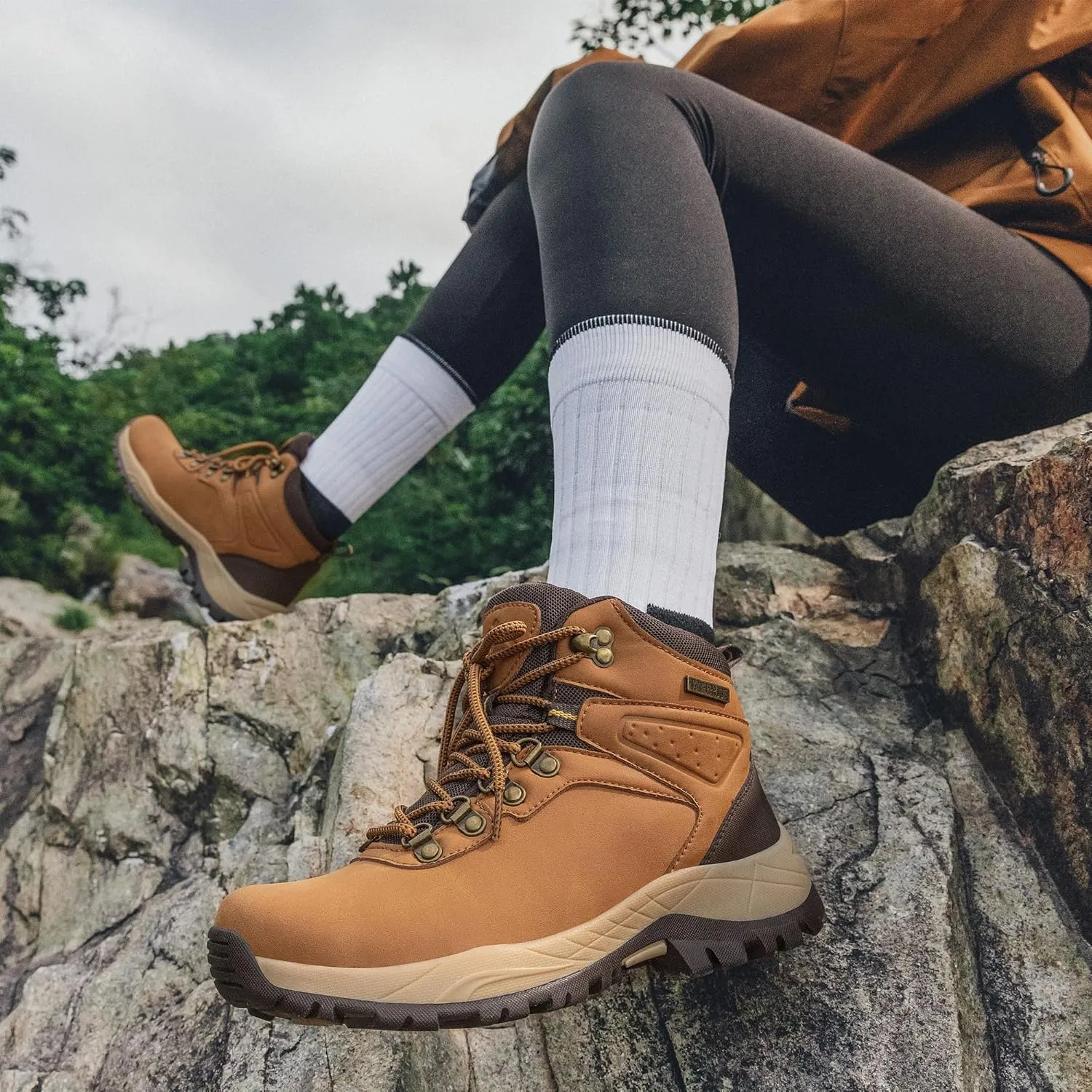 CC-Los Women's Hiking Boots Waterproof Outdoor Trekking Camping Trail Hiking Shoes