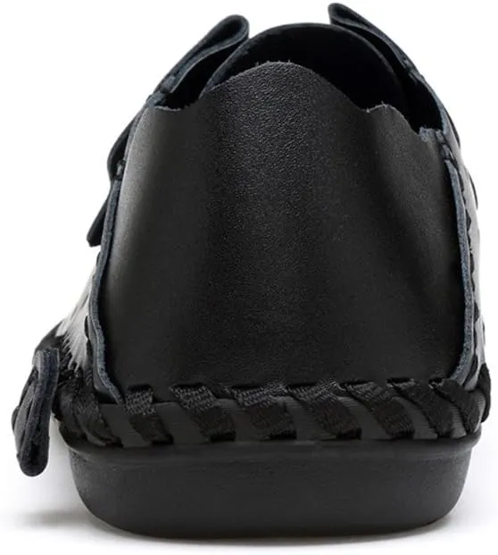 ChicWind Men's Summer Breathable Cowhide Casual Driving Moccasins Shoes