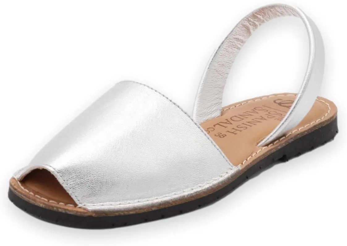 Classic Flat Sandals for Women – Dressy Soft Leather Peep Toe Women’s Flat Sandals, Casual Slip on Flats