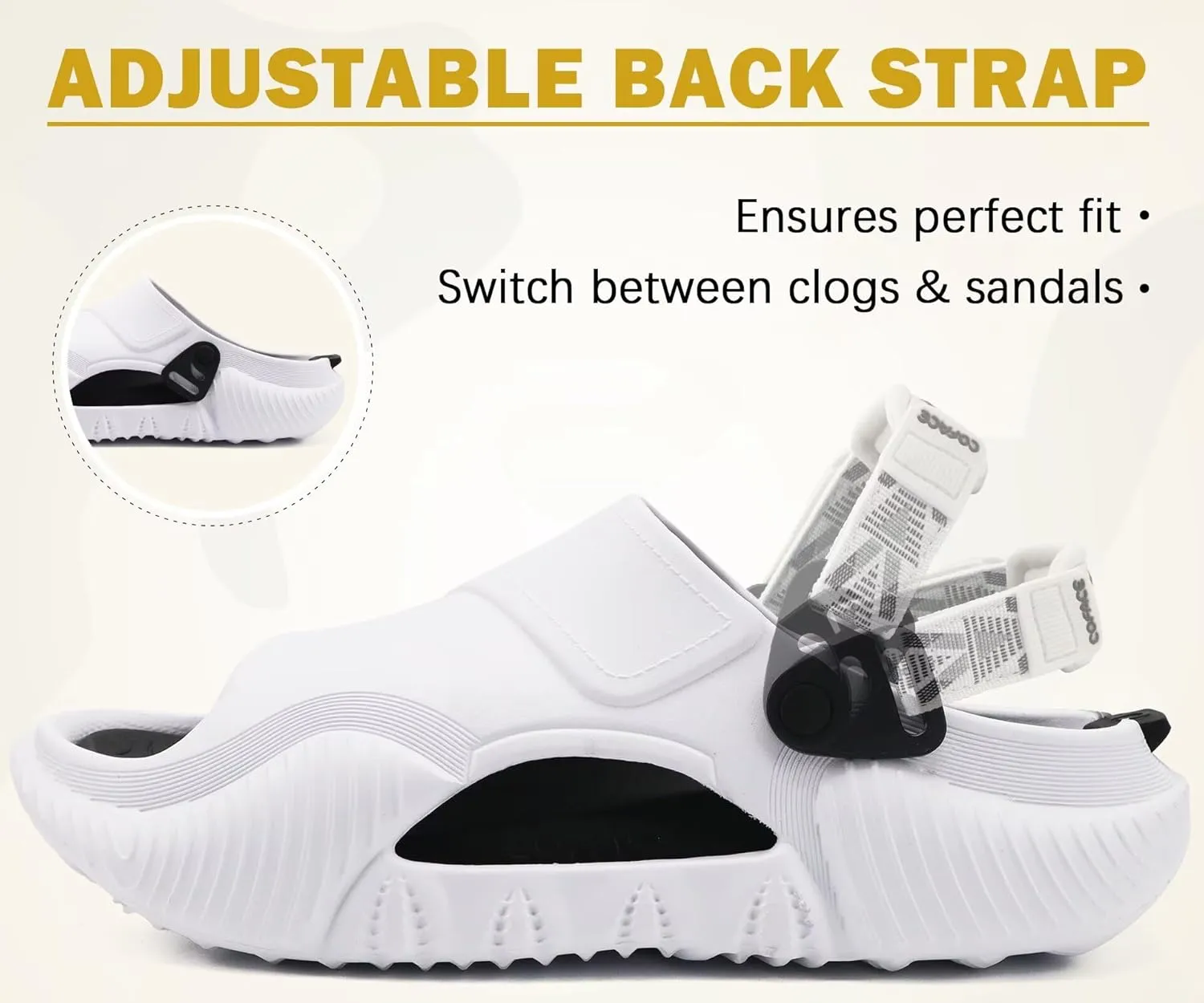 COFACE Mens Orthotic Clogs Orthopedic Mules for Men Recovery Sandals Man Plantar Fasciitis Summer Casual Size 7-15