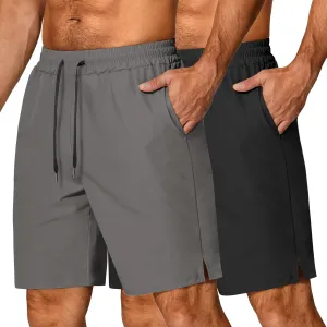 COOFANDY Men's Athletic Running Shorts Quick Dry Lightweight Gym Workout Training Sports Shorts with Pockets