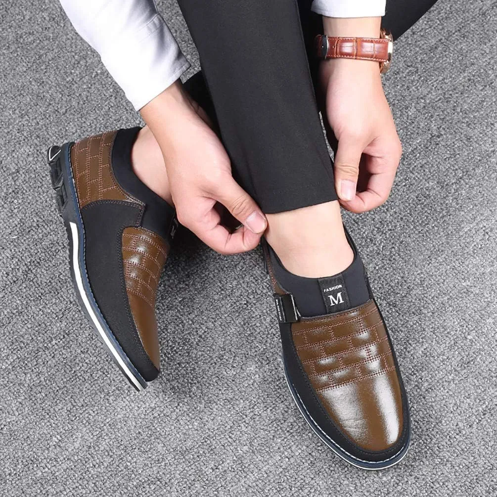 COSIDRAM Mens Casual Shoes Sneakers Loafers Comfort Walking Shoes for Male Business Work Office Dress