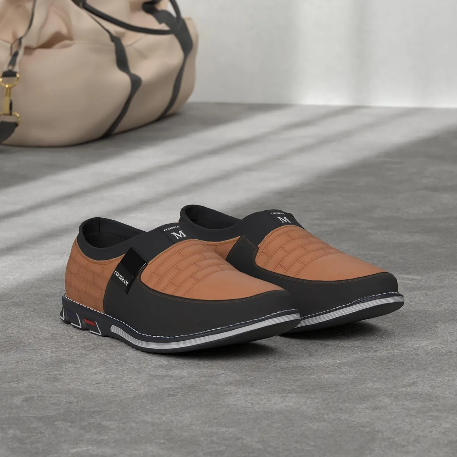 COSIDRAM Mens Casual Shoes Sneakers Loafers Comfort Walking Shoes for Male Business Work Office Dress