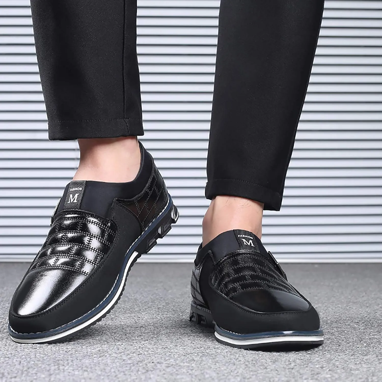 COSIDRAM Mens Casual Shoes Sneakers Loafers Comfort Walking Shoes for Male Business Work Office Dress