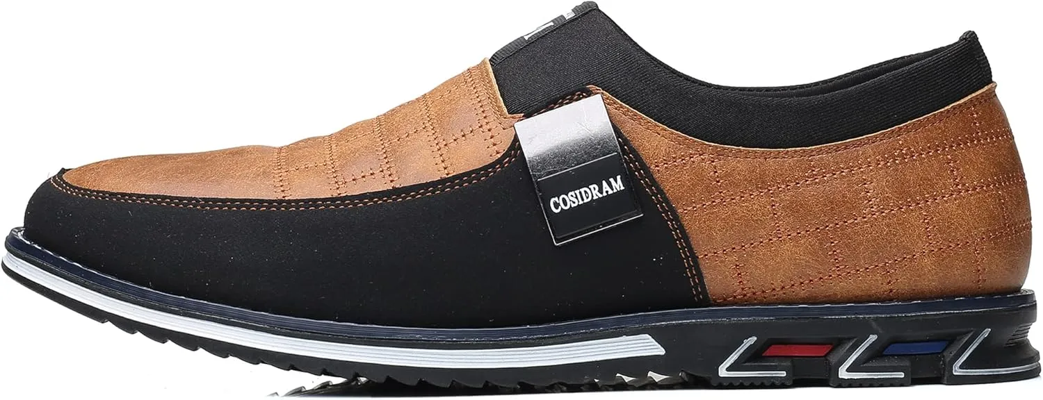 COSIDRAM Mens Casual Shoes Sneakers Loafers Comfort Walking Shoes for Male Business Work Office Dress