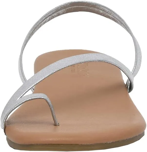 CUSHIONAIRE Women's Catalina toe ring Sandal with Memory Foam