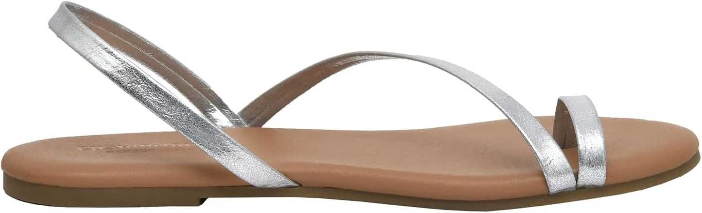 CUSHIONAIRE Women's Catalina toe ring Sandal with Memory Foam