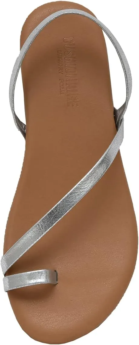 CUSHIONAIRE Women's Catalina toe ring Sandal with Memory Foam