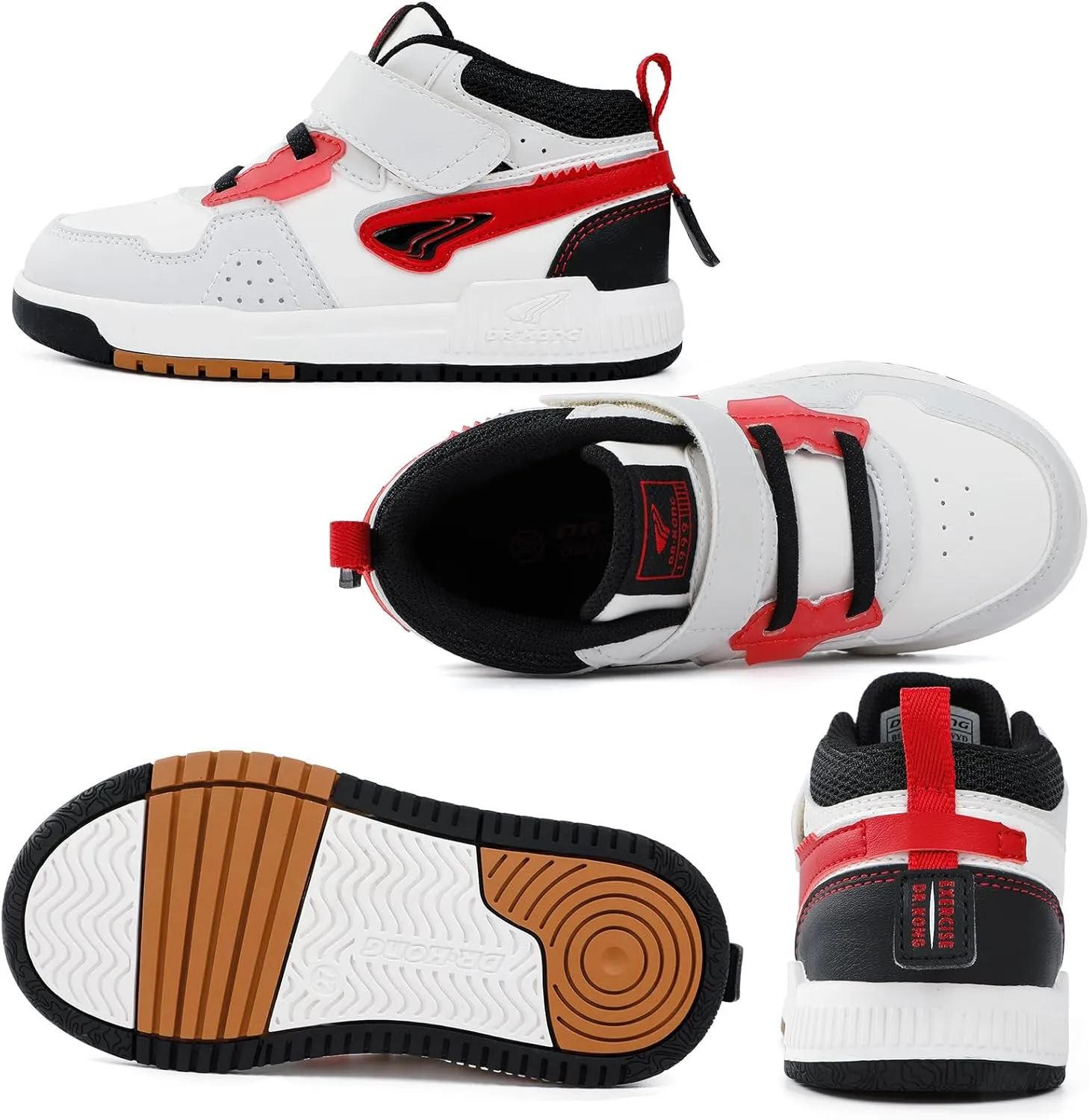 Dr Kong Toddler Shoes for Boys and Girls, Lightweight Kids Shoes with Non-Slip Sole, Kids Skateboard Sneakers for Everyday Use