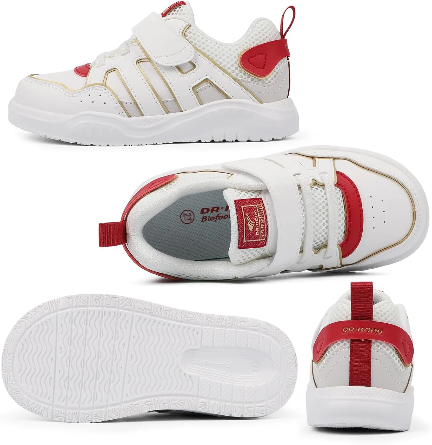 Dr Kong Toddler Shoes for Boys and Girls, Lightweight Kids Shoes with Non-Slip Sole, Kids Skateboard Sneakers for Everyday Use