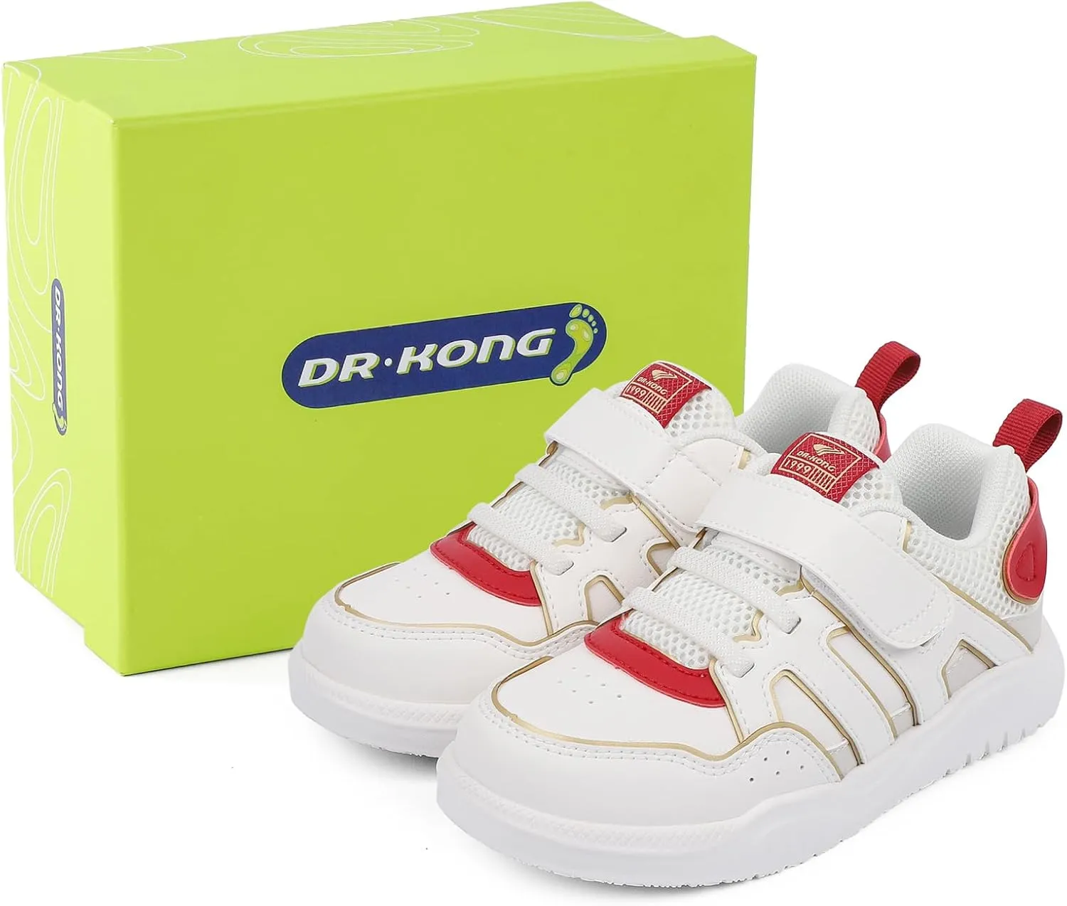 Dr Kong Toddler Shoes for Boys and Girls, Lightweight Kids Shoes with Non-Slip Sole, Kids Skateboard Sneakers for Everyday Use