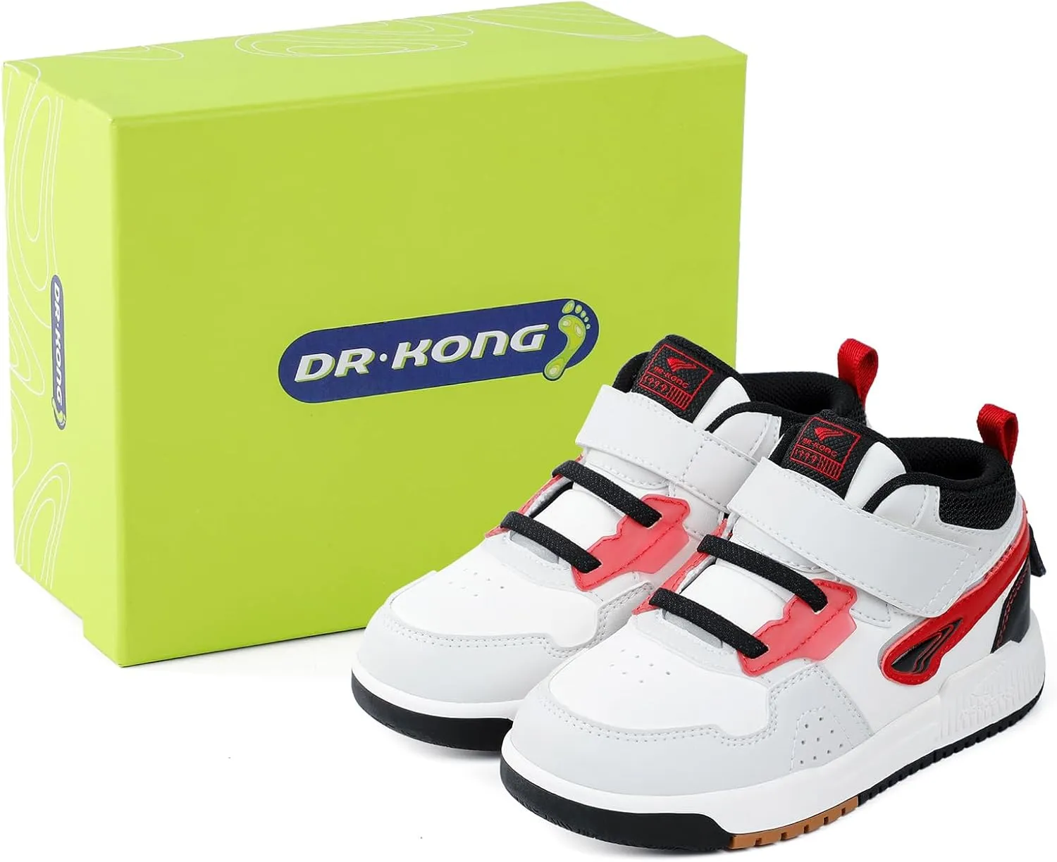 Dr Kong Toddler Shoes for Boys and Girls, Lightweight Kids Shoes with Non-Slip Sole, Kids Skateboard Sneakers for Everyday Use