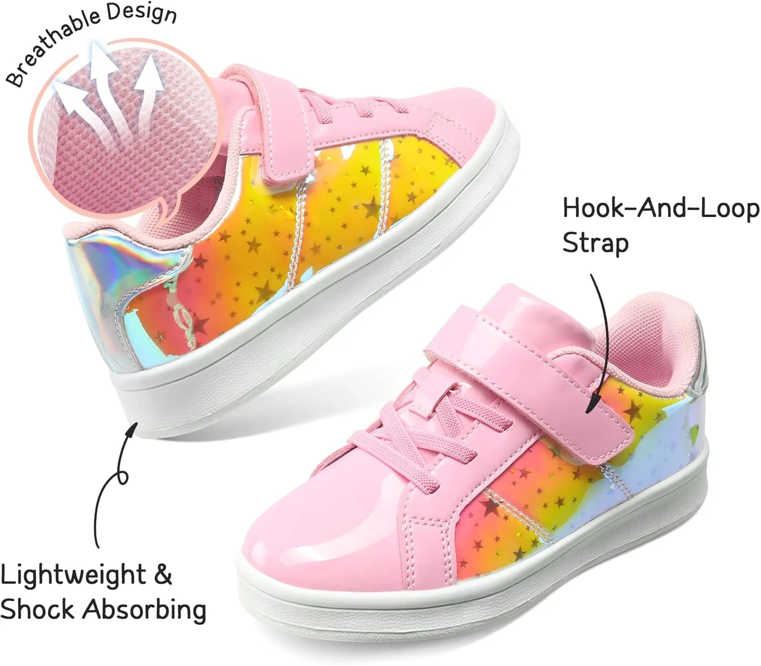 DREAM PAIRS Girls Boys Sneakers Tennis School Shoes Casual Walking Storybook Footwear for Little/Big Kids