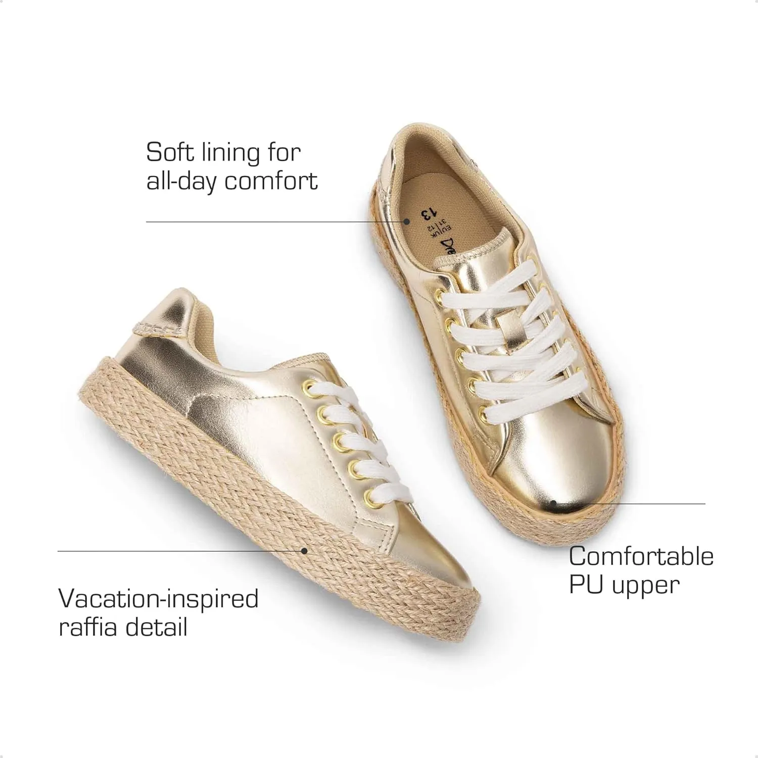 DREAM PAIRS Kid Shoes Boys Girls Sneakers Lace Up Walking Casual Shoes