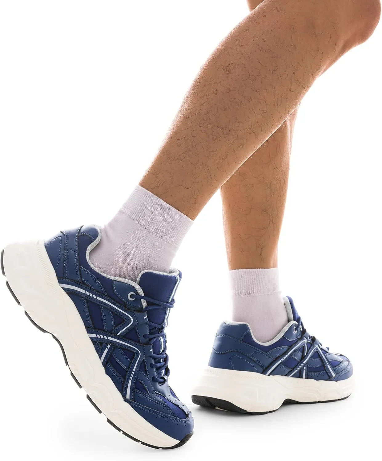 DREAM PAIRS Men's Retro Fashion Sneakers Cam Classic Y2K Chunky Comfortable Casual Lifestyle Walking Tennis Shoes