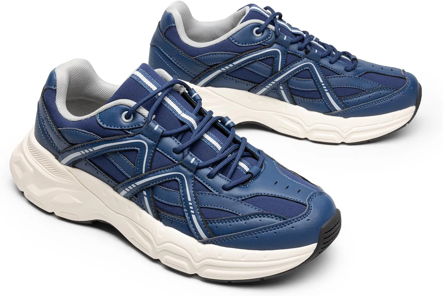 DREAM PAIRS Men's Retro Fashion Sneakers Cam Classic Y2K Chunky Comfortable Casual Lifestyle Walking Tennis Shoes